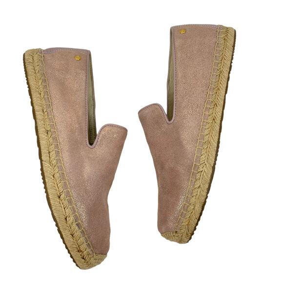 UGG W Sandrinne II Espadrille Flats Slip On Rose Gold Size 6 - Picture 6 of 12